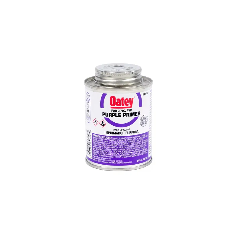 Oatey 30756 purple pipe and fitting primer for PVC/CPVC 8 oz