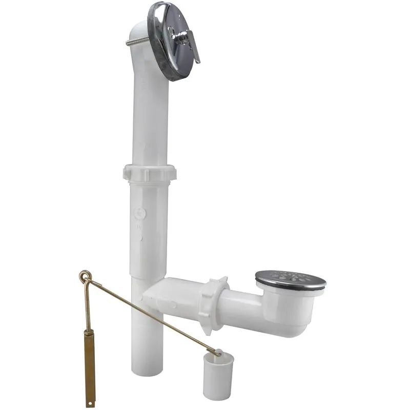 Keeney PP64W bath drain assembly plastic triplever