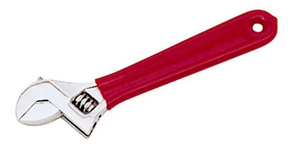 Reed 02908 8-1/4 in Adjustable Wrench with Grip