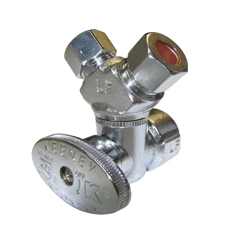 Keeney PP2901VLF stop valve 1/2 x 3/8 x 3/8 in