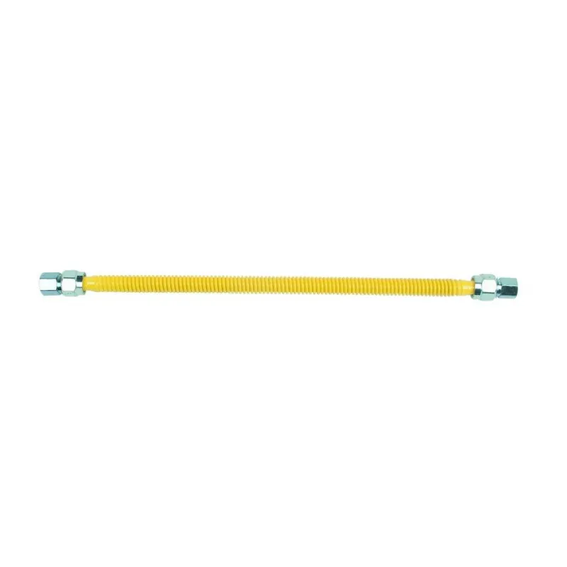 Brasscraft CSSC55-18 ProCoat 1/2 inches FIP x 1/2 inches FIP x 18 inches Stainless Steel Gas Connector 5/8 inches O.D. (164,200 BTU)