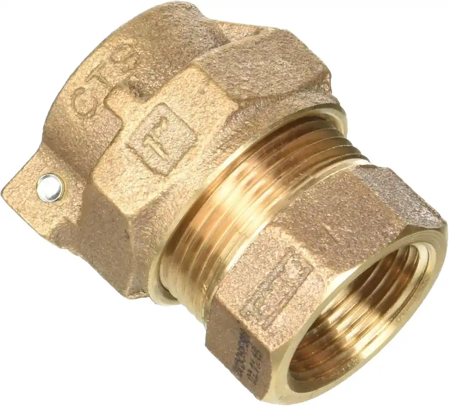 Legend Valve 313-275 T-4305 No Lead Copper Tube Size Pack Joint with Female Iron Pipe Water Service Coupling Socket 1 inches