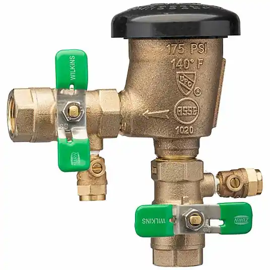 Wilkins 34-420XLFT 420XL Pressure Vacuum Breaker Assembly 3/4 inches w/ Integral Anti-Freeze Relief Valve (Lead Free)