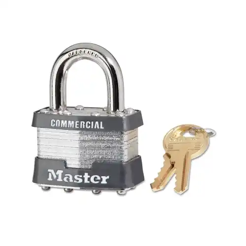 Master Lock 1KA-2042 4 Pin Tumbler Padlock Keyed Alike