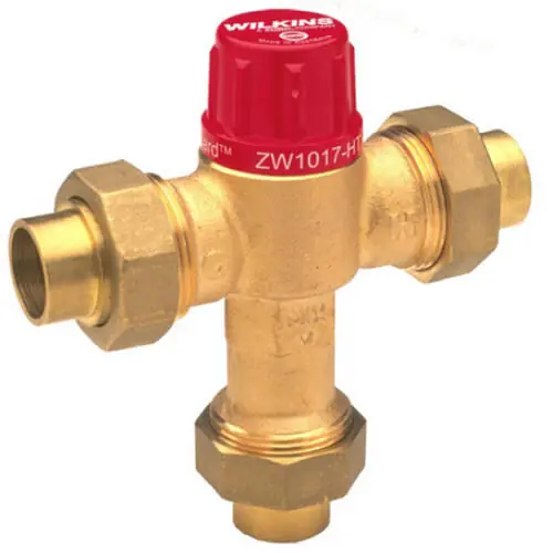 Wilkins 12-ZW1017 Thermostatic Mixing Valve 95 to 131°F (Female Threaded)