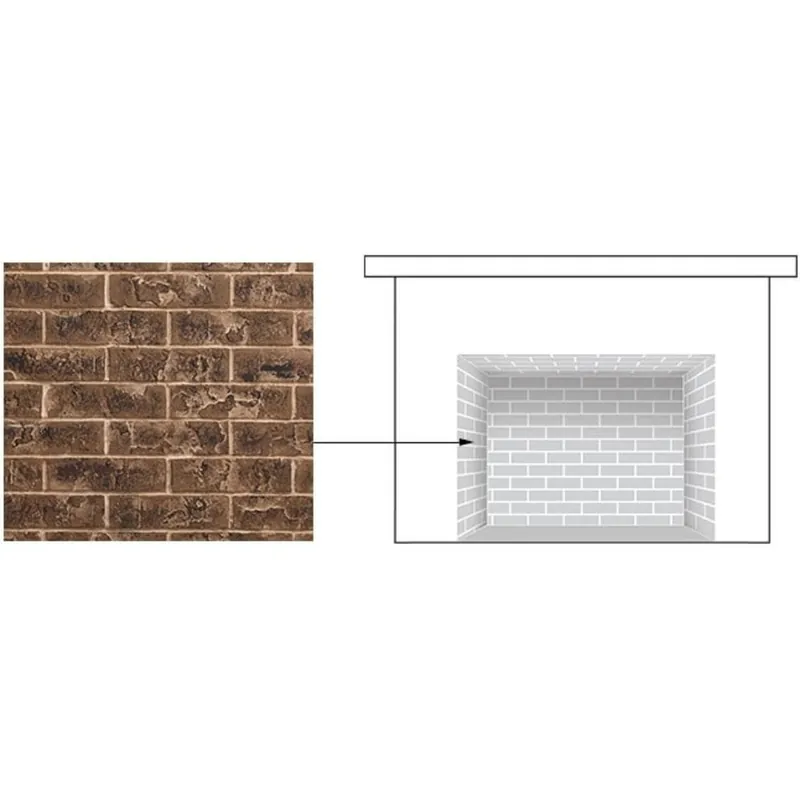 Majestic BRICK36TBPLA Brick Interior Panels 36 inches