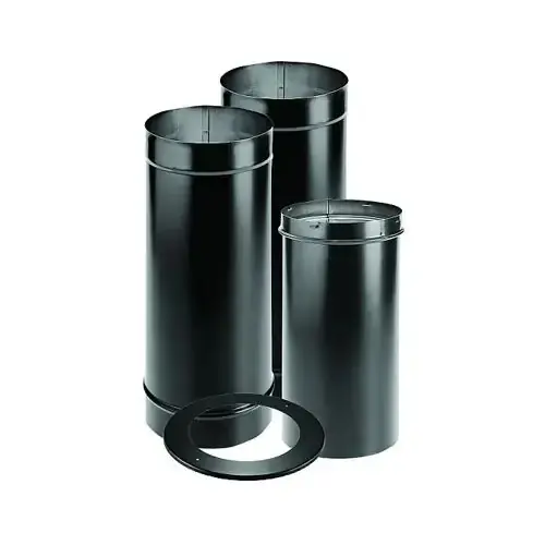 Duravent 6DBK-KSP DuraBlack Stovepipe Kit 6 Inch
