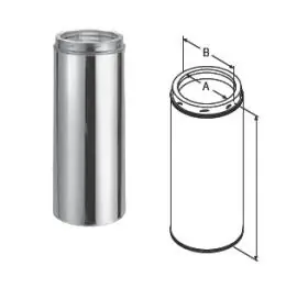 Duravent 6DT-09 Pipe DuraTech Chimney 6 x 9 Inch Stainless/Galvalume