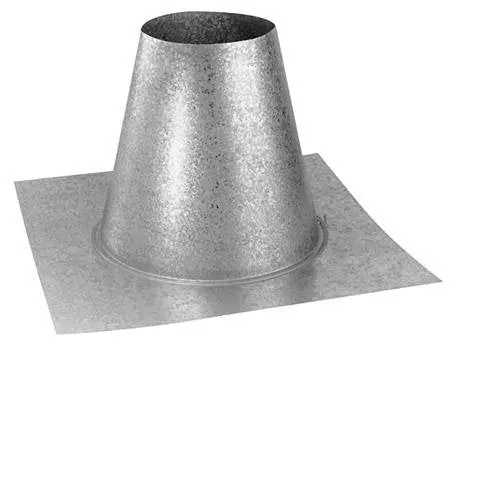 Duravent 46DVA-FF DirectVent Pro Flat Roof Flashing 4 x 6-5/8 Inch
