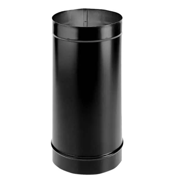 Duravent 6DBK-12 DuraBlack Stove Pipe 6 in x 12 in