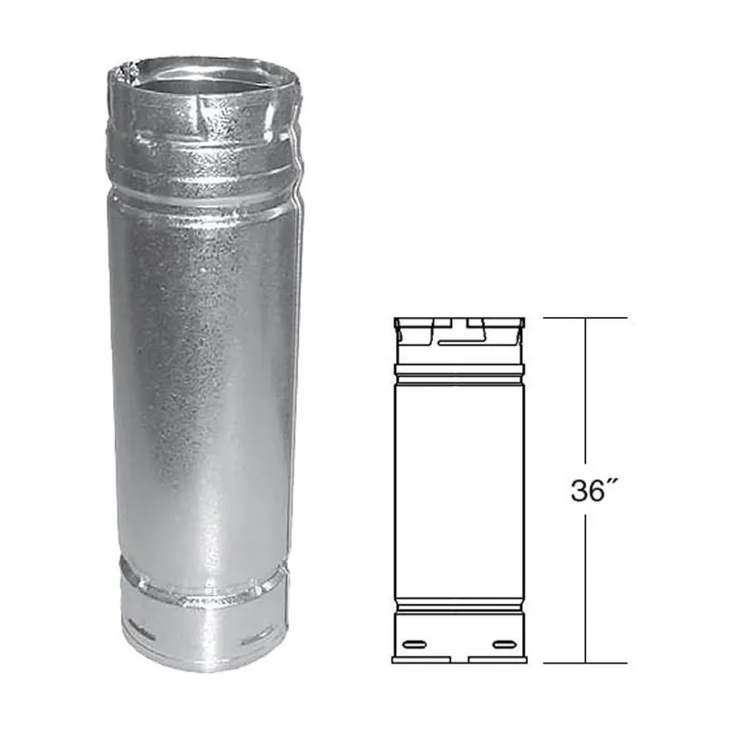 Duravent 3PVP-36 Pipe PelletVent Pro Straight Length 3 x 36 Inch
