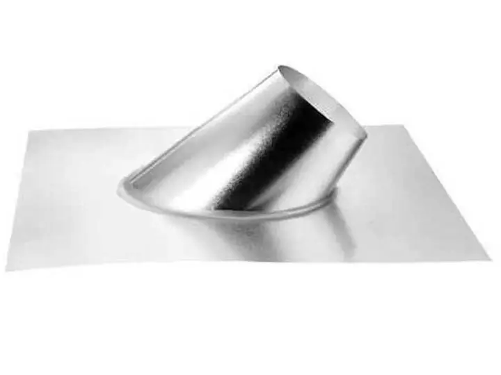 Duravent 46DVA-F12 Roof Flashing DirectVent Pro Steep 4 x 6-5/8 Inch Galvalume 7/12-12/12 Inch
