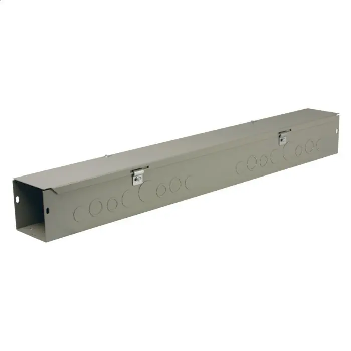 Wiegmann HS442 Wireway 24in 4in 4in Hinged/Scr Cs Gra