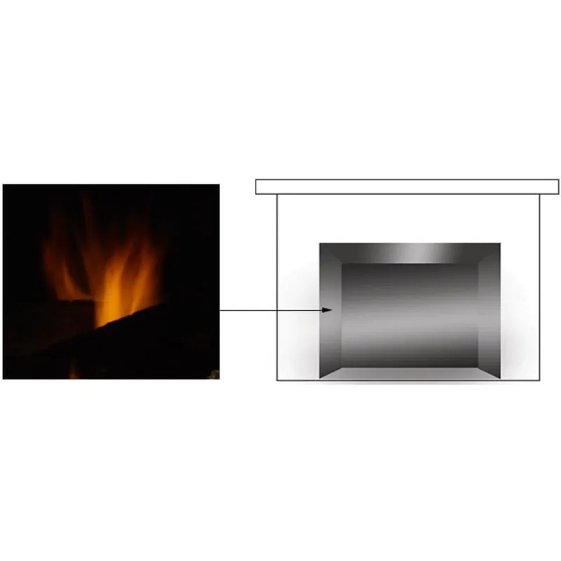 Majestic LINER-BK-30 Liner-Bk-30 30 Inch Reflective Glass Liner for Ruby Insert - Black