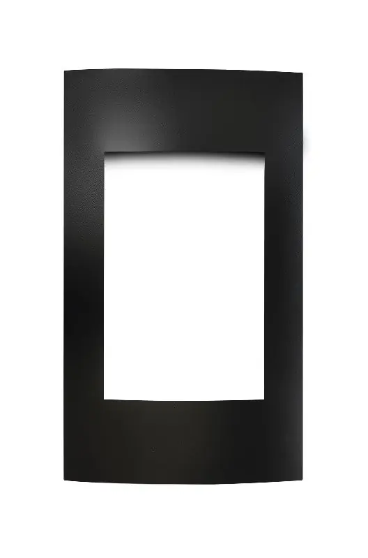 Napoleon Hearth CFS19SB Contemporary brushed stainless steel surround with safety barrier for Vittoria fireplace