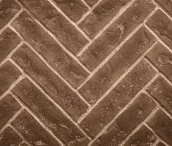 Majestic BRICK42MPLTBH 42 inches Tavern Brown Herringbone, 4-piece Brick Interior Panels
