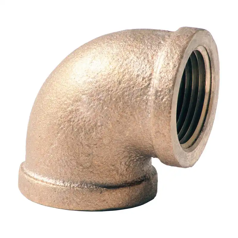 Merit Brass NL101-04 Brass Pipe 90 Elbow 1/4 inches FNPT x FNPT