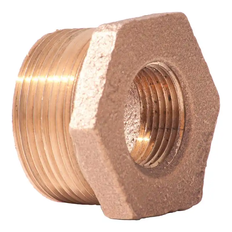 Merit Brass NL114-0802 Hex Head Pipe Bushing 1/2 x 1/8 in REPLACEMENT MPN