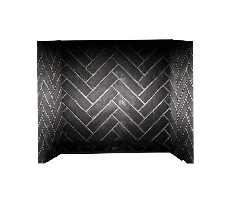 Napoleon Hearth DBPEX42WH decorative brick panels Westminster grey herringbone