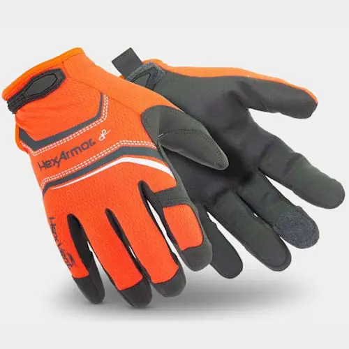 Hexarmor 4074-L (9) Chrome SLT Synthetic Leather Cut Resistant Gloves Large