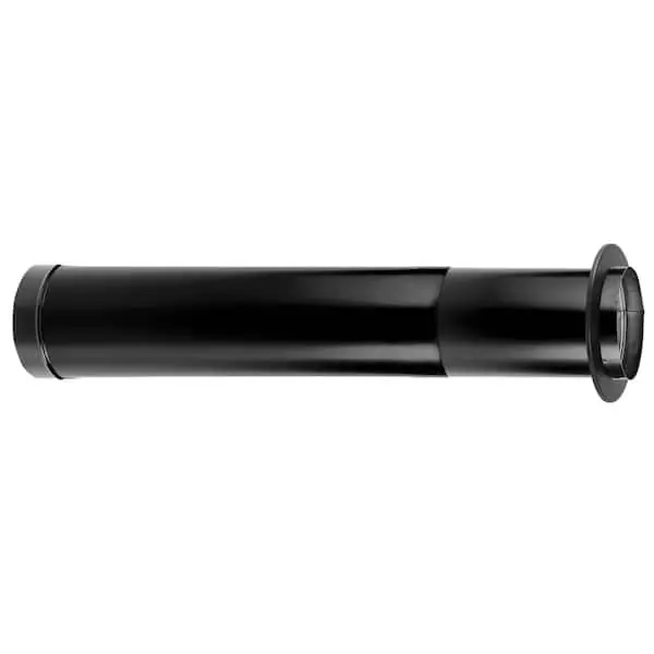 Duravent 6DBK-TL DuraBlack Stove Pipe 6in. Diameter X 44 to 68in. Telescoping Length w/ Trim