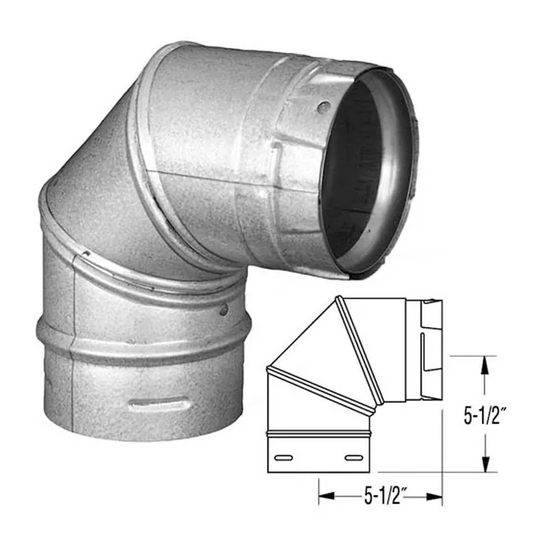 Duravent 3PVP-E90 Elbow PelletVent Pro 90 Degree Swivel 3 Inch
