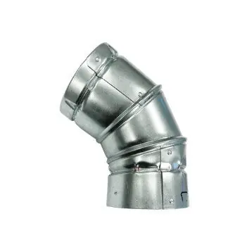 Duravent 10BVL45 10 inches Round B-Vent 45 Degree Adjustable Elbow