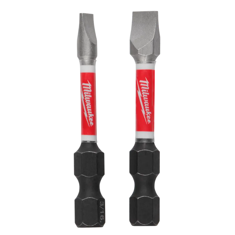 Milwaukee 48-32-4920 Shockwave Impact Duty 2 inches Slotted #8/#10 Power Bit (2 Pack)