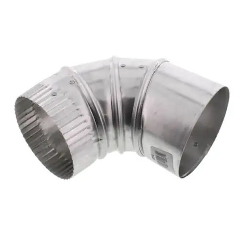 Lambro Industries 2310 Adjustable HVAC Duct Pipe Elbow, Aluminum, 4-In.