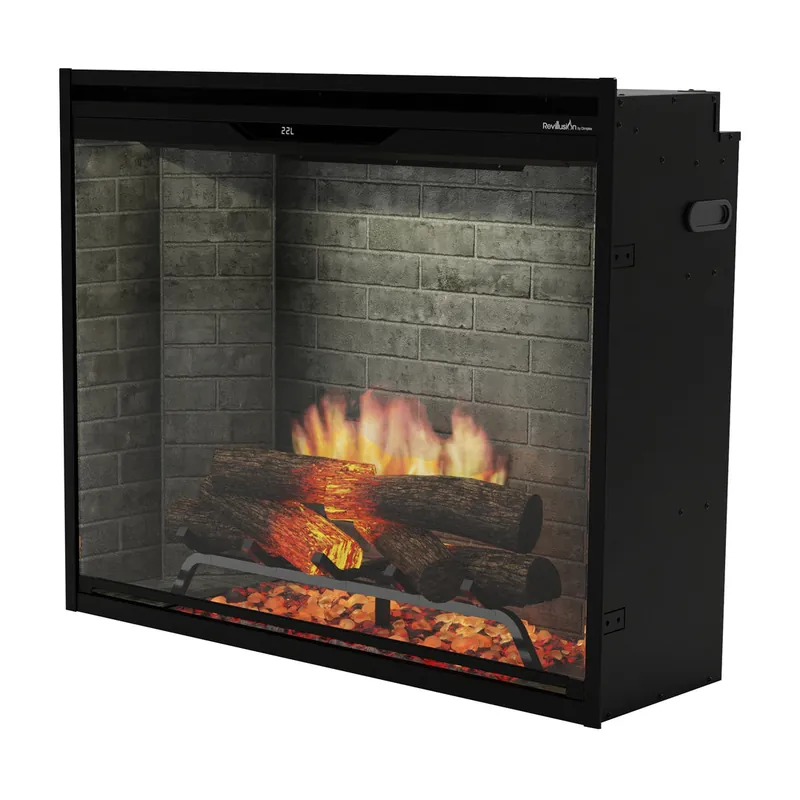 Dimplex 500005135 Revillusion 36 inches Portrait Built-In Electric Firebox with Neutral Brick Liner