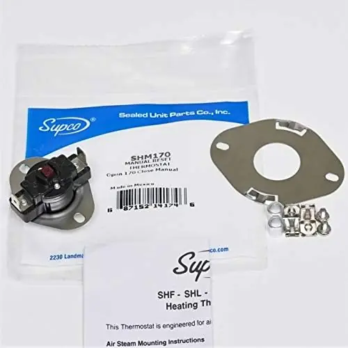 Sealed Unit Parts SHM170 Manual Reset Stat 170