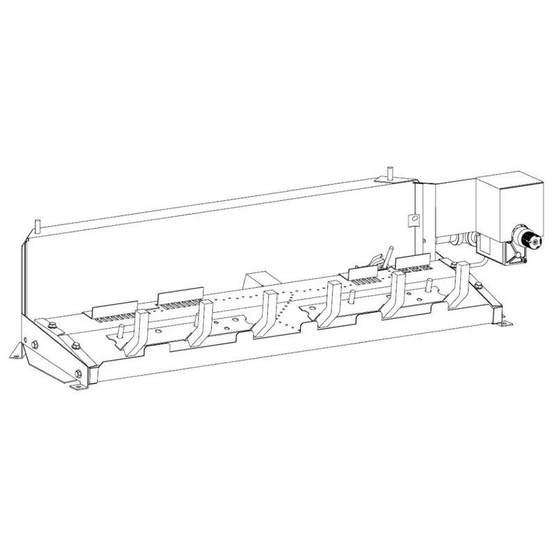 White Mountain VSR24NAT 24 inches Vented Slope Glaze Burner Millivolt with On/Off Switch