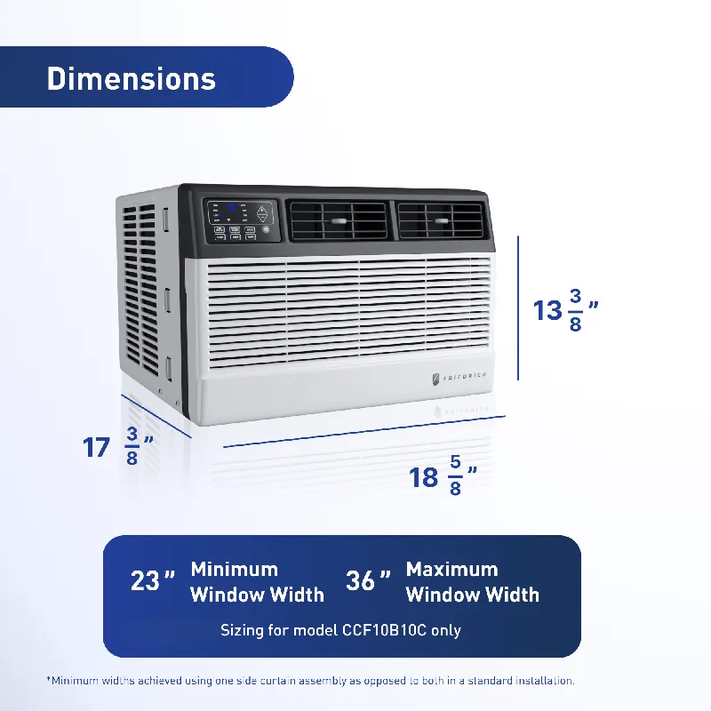 Friedrich CCW24B30B Chill Premier Smart Window Air Conditioner 24000 BTU 230 V