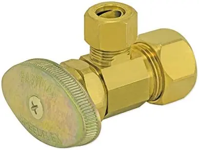 Ez-Flo Eastman 48284 Multi-Turn Angle Stop Valve 3/8 Inch OD x 5/8 Inch OD