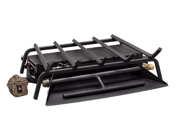 Majestic HTIPI-R30-P 30 inches Double Tube Vented Burner with Electronic Ignition and Remote - Liquid Propane