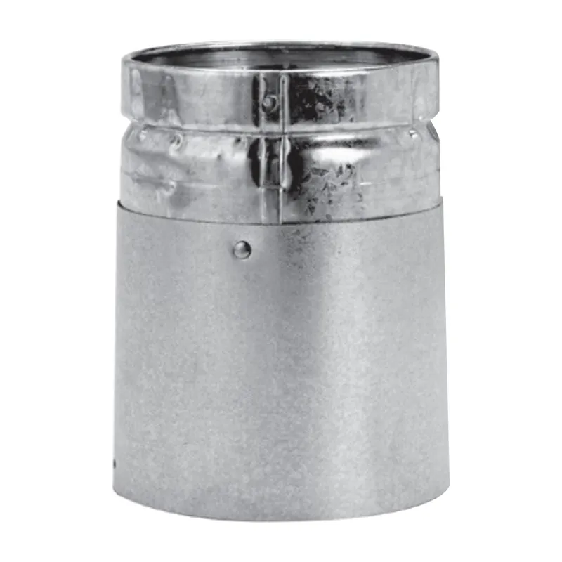 Duravent 12BVAM-1 Round Type B Gas Vent Model BV 12 inches Large Diameter Universal Male Adapter