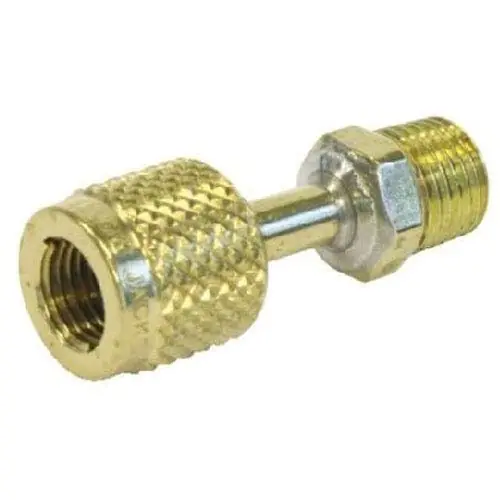 Yellow Jacket 19116 Straight Female Quick Connect Coupler With CH14 Adjust-A-Valve Opener 1/4 in replacement mpn