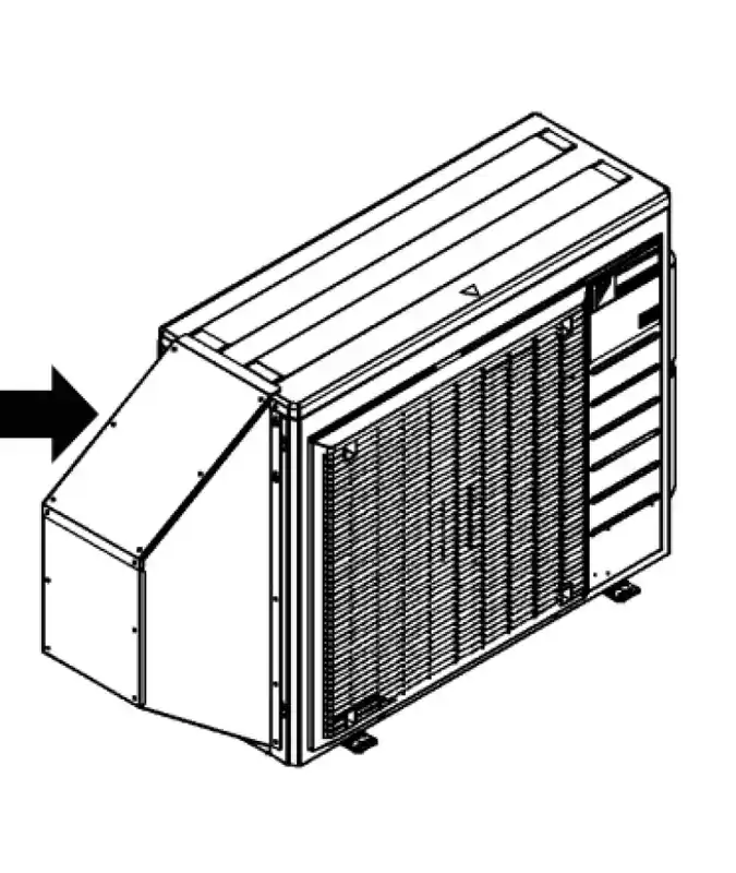 Daikin KPS067A41 Snow Hood – Intake Side Plate (09K & 12K)