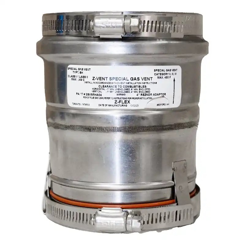 Z-Flex 2SVSRHA04 4 inches Z-Vent Appliance Adapter