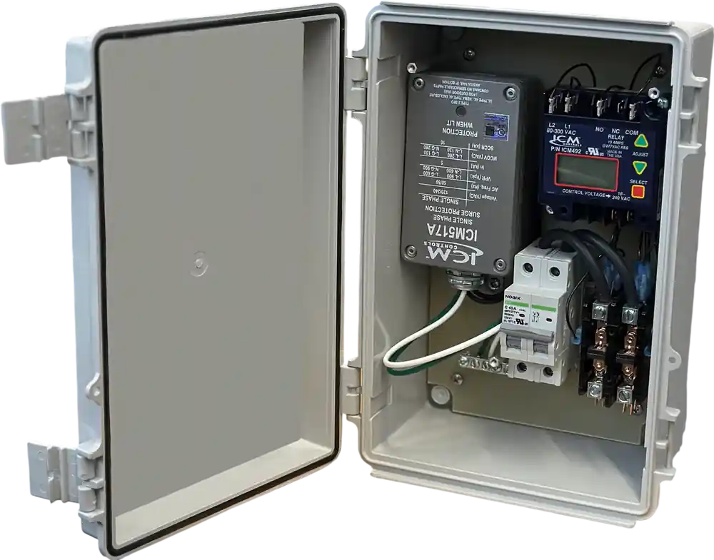 Icm Controls SENTRY 3N1 Disconnect with Internal Voltage Monitoring & Surge Protection