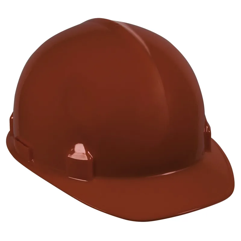 Jackson Safety 14836 SC-6 Cap Style Hard Hat, 4-Point Ratchet Suspension, Brown