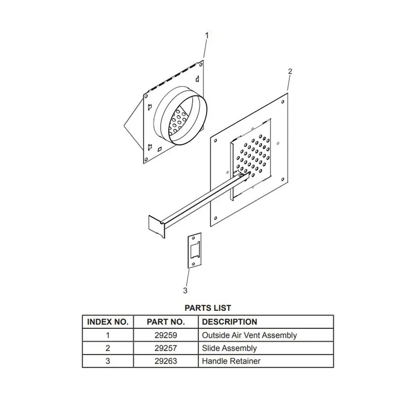 White Mountain VFA2 Fresh Air Kit for Breckenridge Firebox
