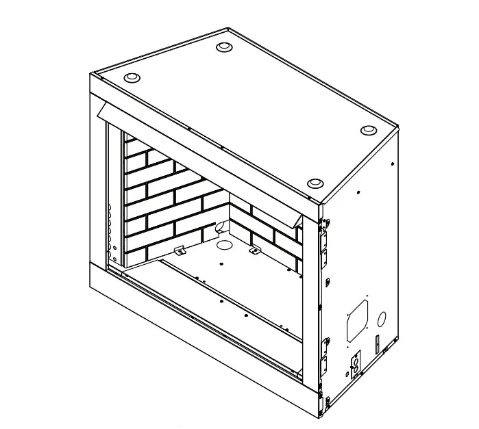 Monessen ACUF32BD Attribute Series Vent-Free Firebox with Dual-Sided Multi-Tonal Brown Liner 32 inch