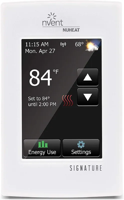 Nuheat AC0055 Signature Wifi Touchscreen Programmable Dual-Voltage Thermostat