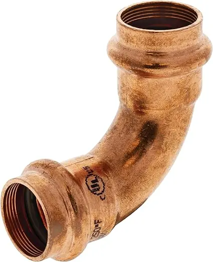 Nibco PC9607LT118 Press 90 Degree Elbow Copper Fitting 1-1/8 in. OD (Outer Diameter)