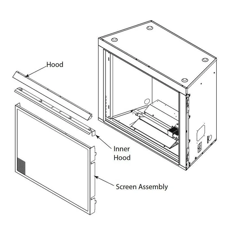 Majestic ODCOUG-42SCN Framed Mesh Hang-On Screen for Courtyard 42 inches