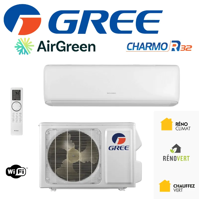 Gree GWH36ATEXH Charmo R32 Wall-Mounted Heat Pump 36,000 BTU