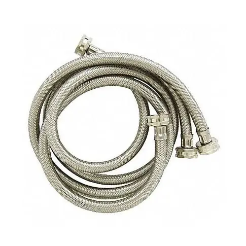 Ez-Flo Eastman 48370 Hose 4 ft Stainless Steel Pack of 2