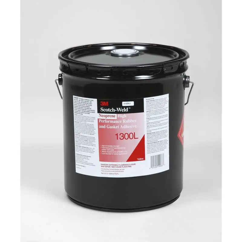 3M 7100022994 Neoprene High Performance Rubber and Gasket Adhesive 1300L 5 Gallon Pail