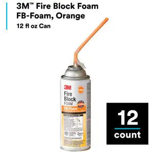 3M FB-FOAM-ORANGE_12OZ Firestop Block Foam 12 oz Can